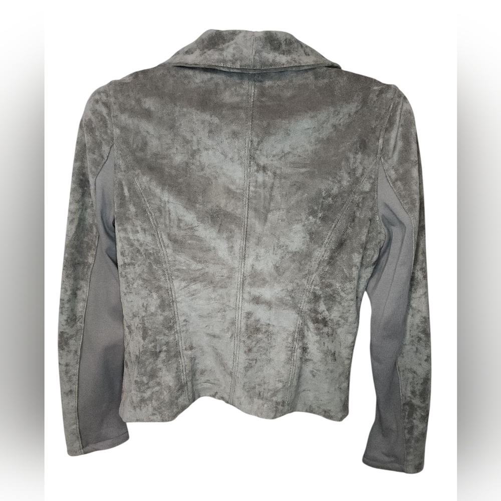 Blank NYC Faux Suede Moto Jacket, Womens Medium - Picture 2 of 4